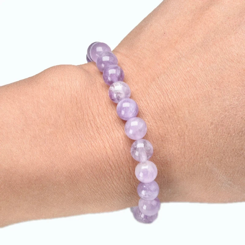 Bracelet "Paix & Sagesse" en Jade Lavande