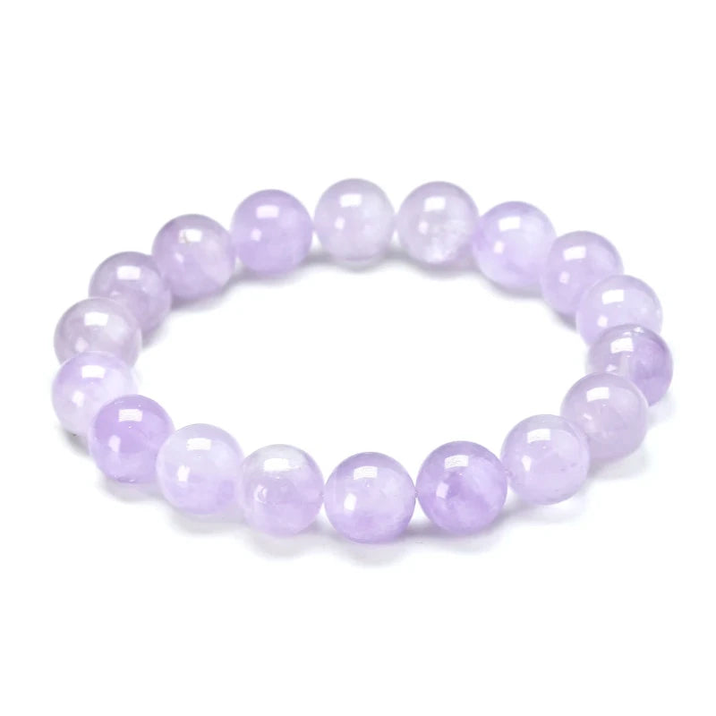 Bracelet "Paix & Sagesse" en Jade Lavande