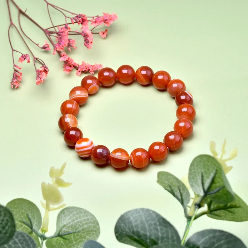 Bracelet "Pierre de Feu" en Cornaline