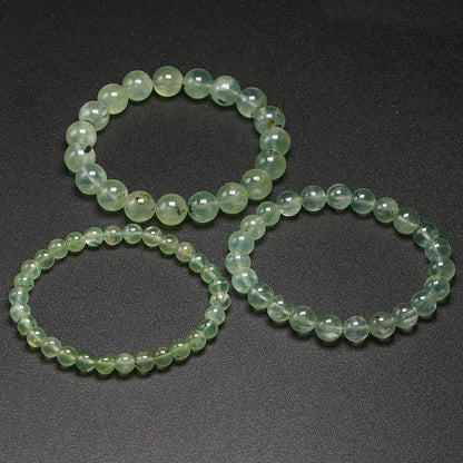 Bracelet "Pierre de Guérison" en Prehnite Véritable Certifiée