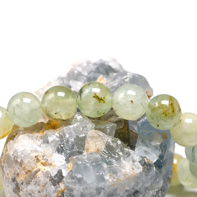 Bracelet "Pierre de Guérison Intérieure" en Prehnite