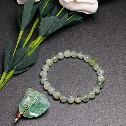 Bracelet "Pierre de Guérison Intérieure" en Prehnite