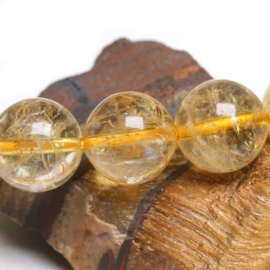 Bracelet "Pierre de Joie" en Citrine Véritable Certifiée
