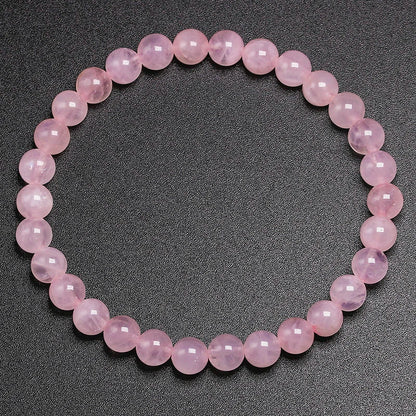 Bracelet "Pierre de l'Amour" en Quartz Rose (Cristal) Véritable Certifié