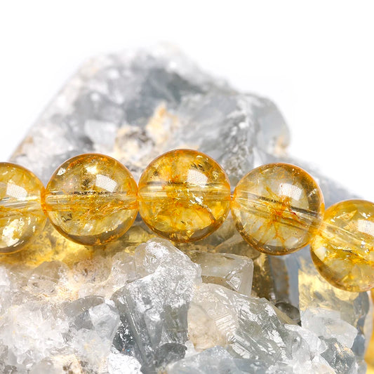 Bracelet "Pierre de Lumière" en Citrine
