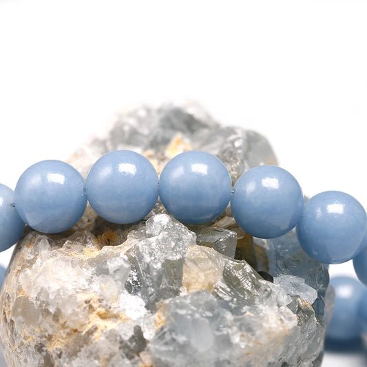 Bracelet "Pierre de Paix" en Angélite Bleue