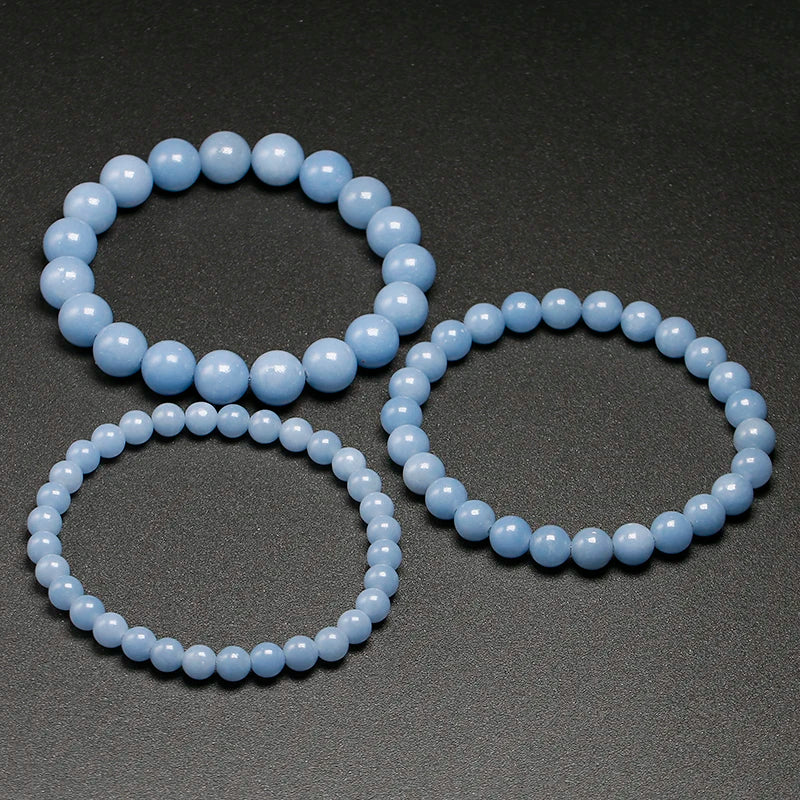 Bracelet "Pierre de Paix" en Angélite Bleue