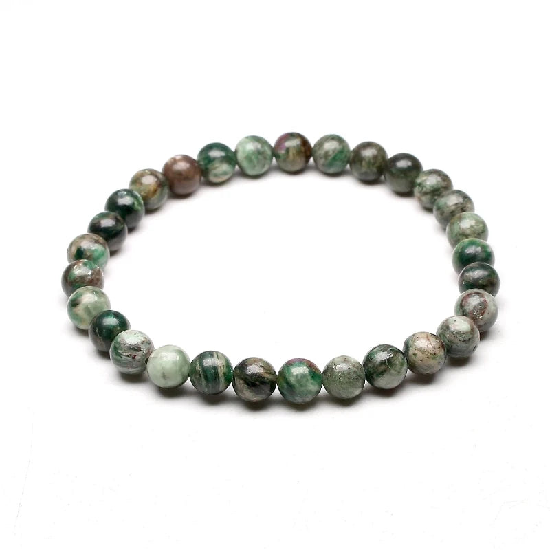 Bracelet "Pierre de Renouveau" en Fuchsite