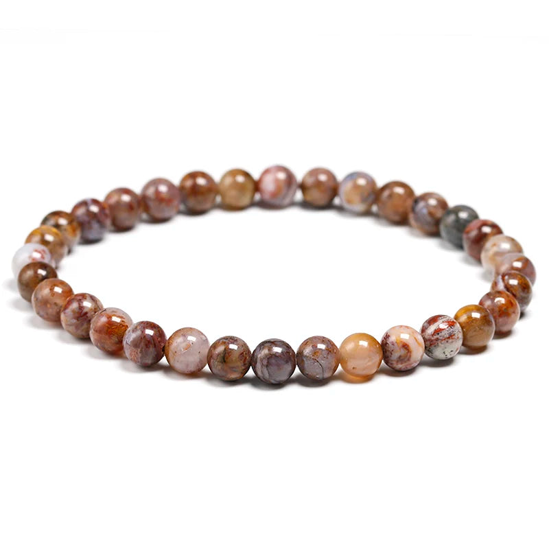Bracelet "Pierre de Tempête" en Piétersite (Agate) Véritable Certifiée