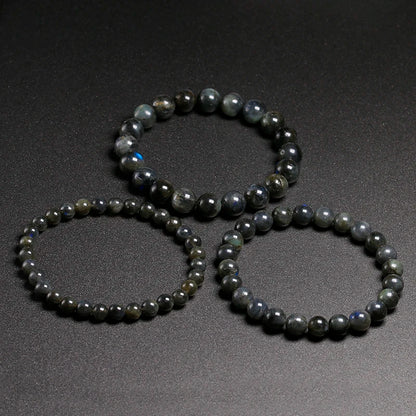 Bracelet "Pierre de Transformation" en Labradorite Véritable Certifiée