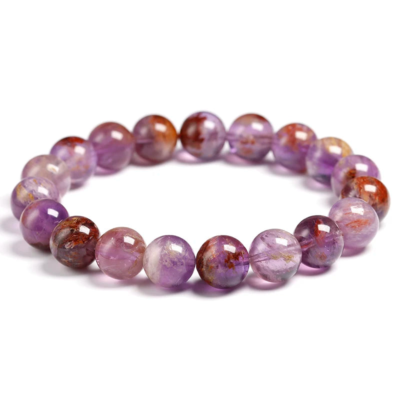 Bracelet "Pierre de Transformation" en Auralite 23 (Améthyste) Véritable Certifiée