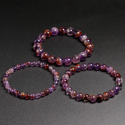 Bracelet "Pierre de Transformation" en Auralite 23 (Améthyste) Véritable Certifiée