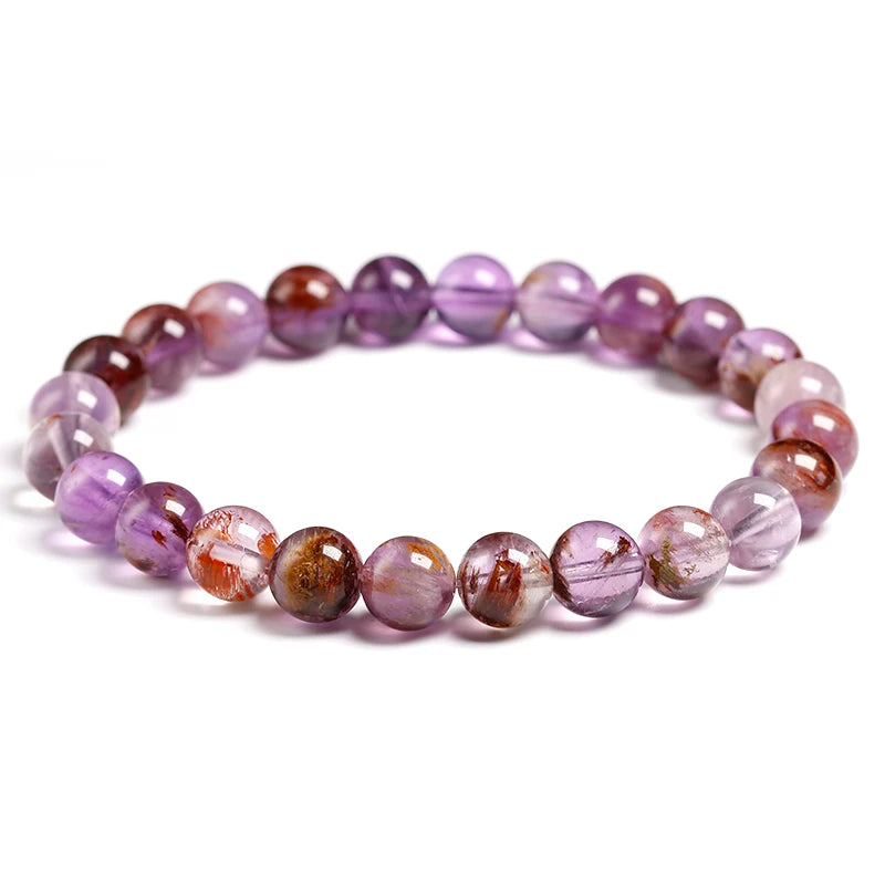 Bracelet "Pierre de Transformation" en Auralite 23 (Améthyste) Véritable Certifiée