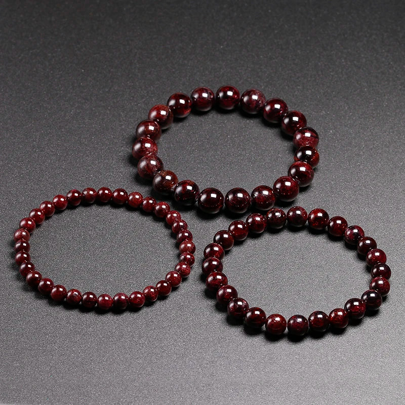 Bracelet "Pierre de Vitalité" en Grenat