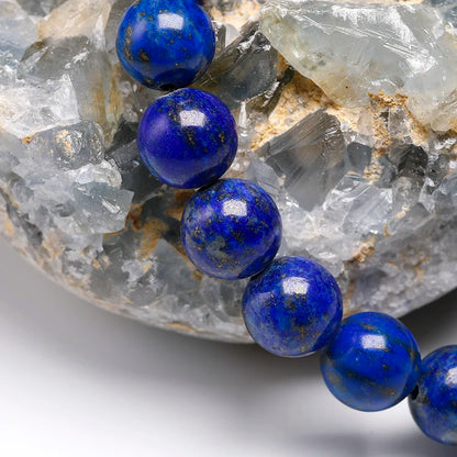 Bracelet "Pierre des Dieux" en Lapis Lazuli Véritable Certifié