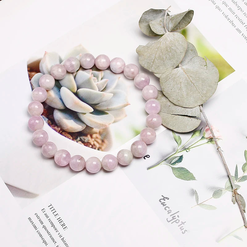 Bracelet "Pierre du Cœur" en Kunzite
