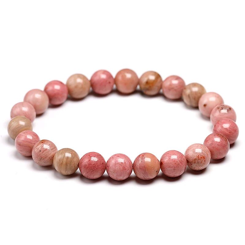 Bracelet "Pierre du Pardon" en Rhodonite