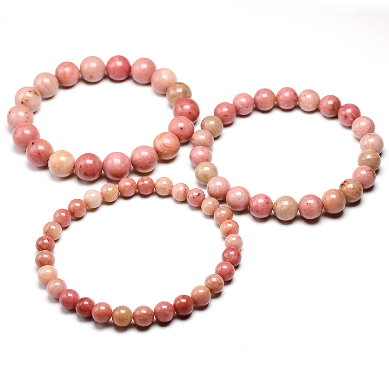 Bracelet "Pierre du Pardon" en Rhodonite