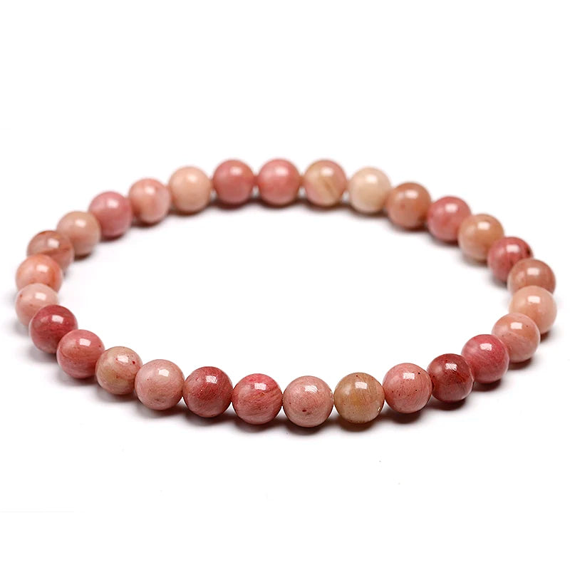 Bracelet "Pierre du Pardon" en Rhodonite