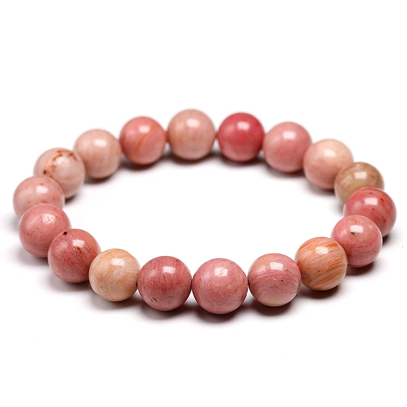Bracelet "Pierre du Pardon" en Rhodonite