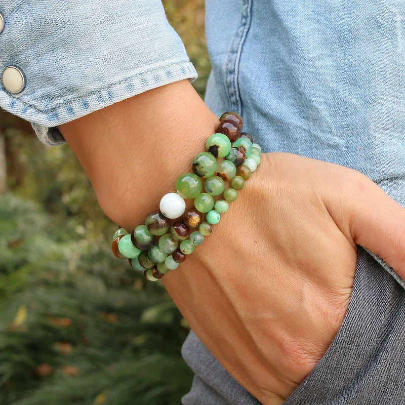 Bracelet "Pierre Sacrée" en Jade Véritable Certifié