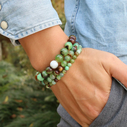 Bracelet "Pierre Sacrée" en Jade Véritable Certifié