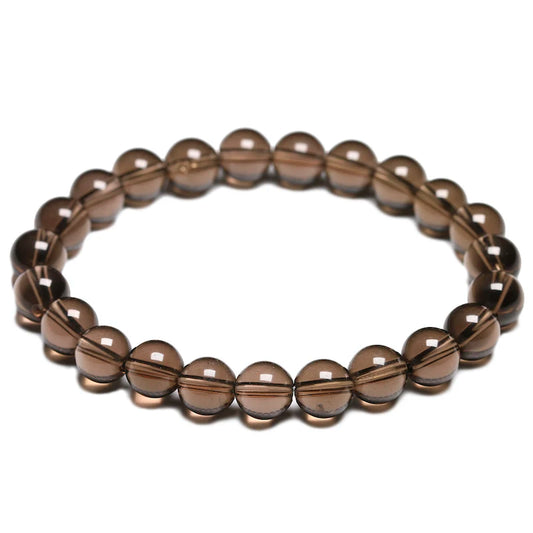 Bracelet "Renforcement Aurique" en Quartz Fumé (Cristal)