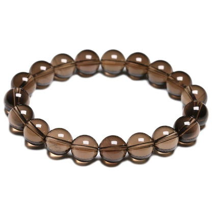 Bracelet "Renforcement Aurique" en Quartz Fumé (Cristal)