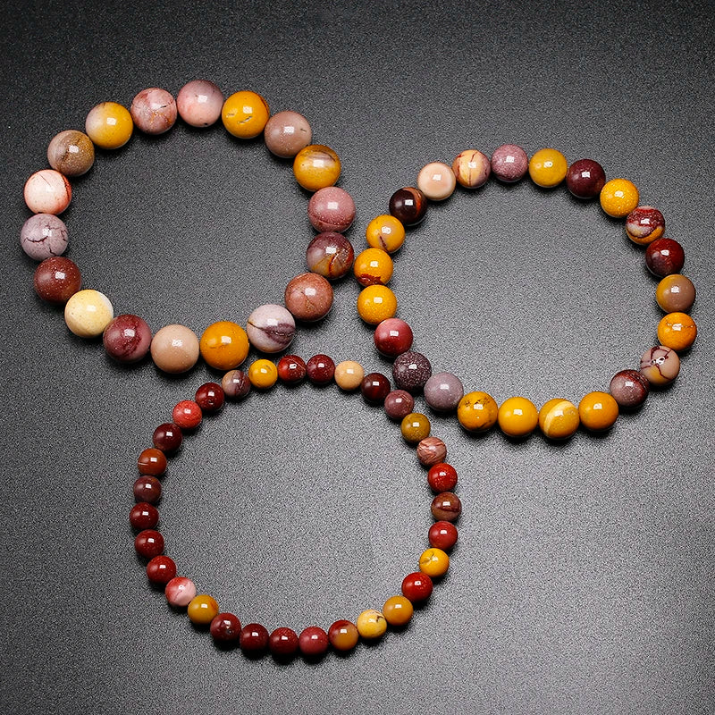 Bracelet "Sagesse Ancestrale" en Jaspe Mokaïte Véritable Certifié