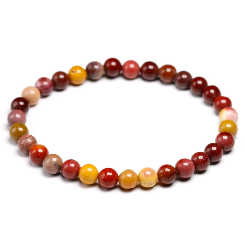Bracelet "Sagesse Ancestrale" en Jaspe Mokaïte Véritable Certifié
